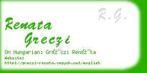 renata greczi business card